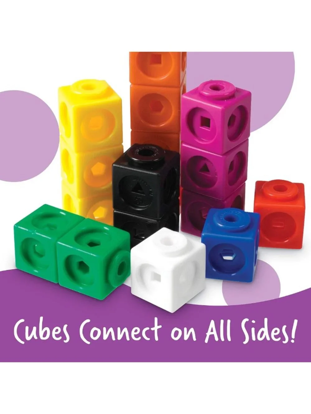 MathLink Cubes Activity Set - Educational Math Manipulatives for 1st Grade